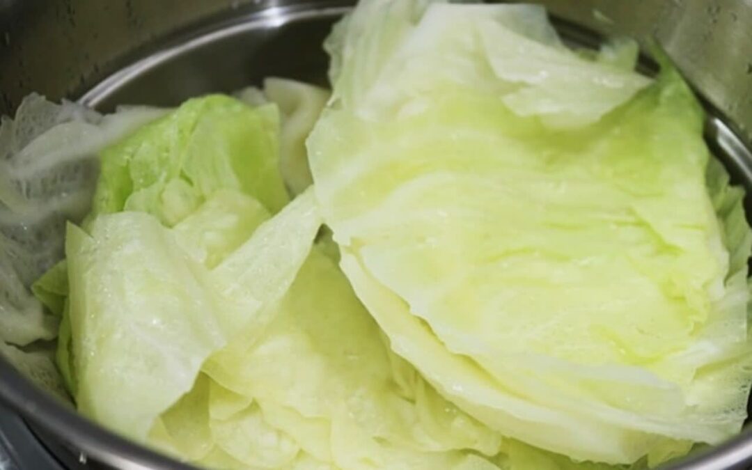 양배추 찌기 전 
