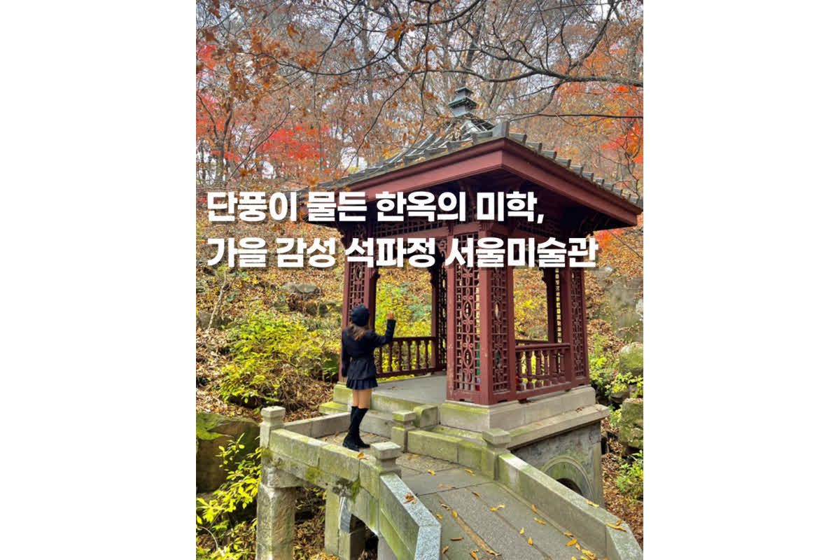 서울단풍명소 석파정미술관 예술과 자연이 만나는 데이트 | 다빛의 다 빛나는 순간